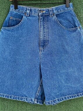 Vintage 90’s Great Land High Rise Denim Jean Shorts Jorts Women’s SZ 26” Waist